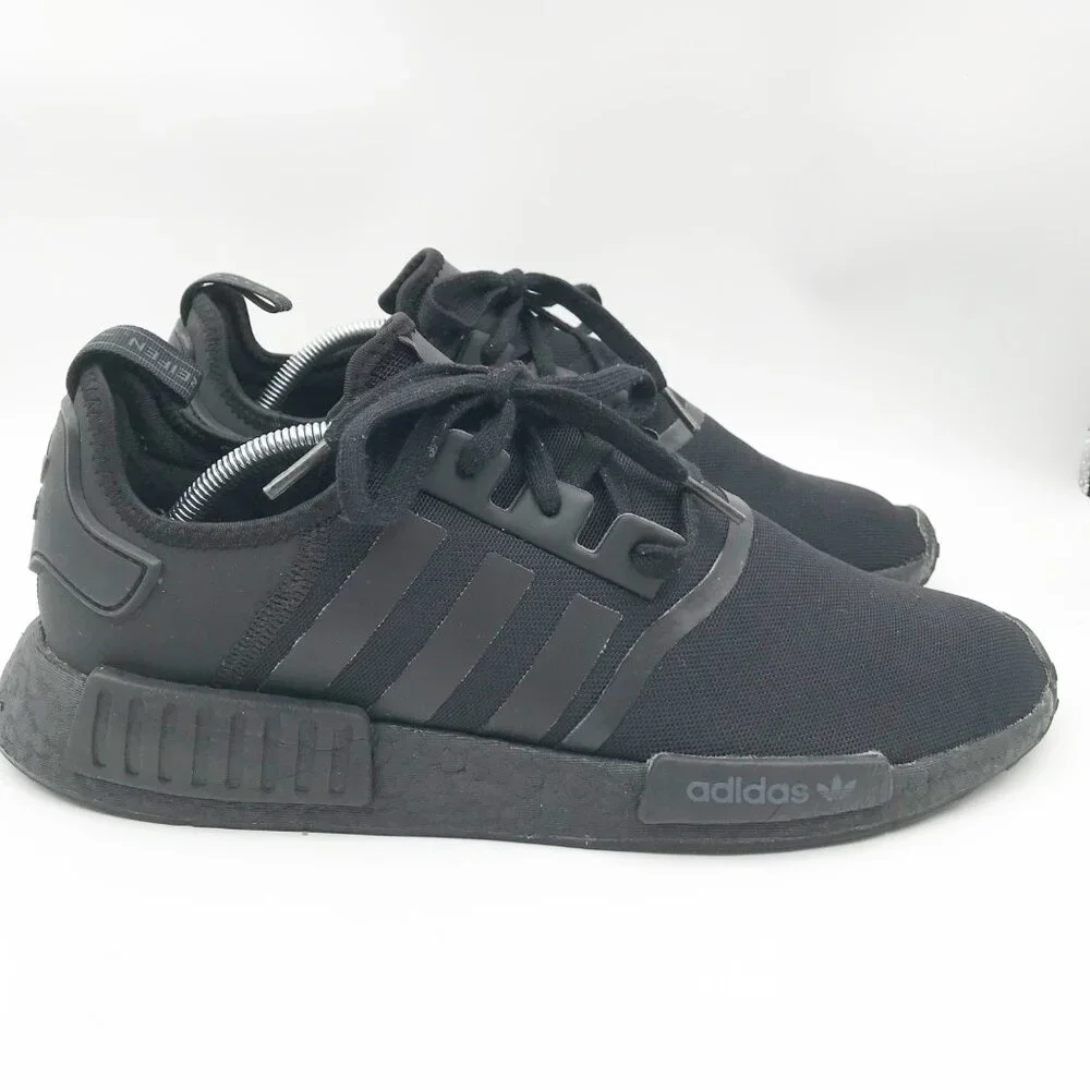 adidas NMD R1 Boost black running shoes men's 13 - Picture 3 of 10